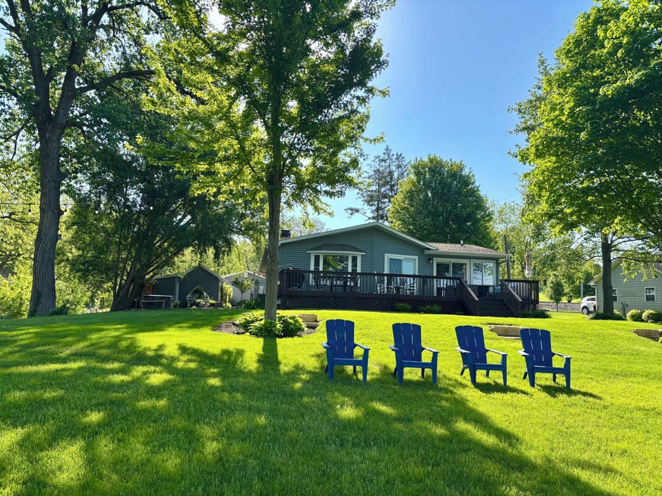 The back of the house