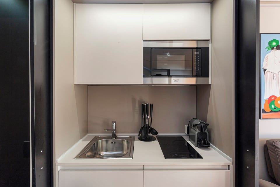 Apartment, 1 Bedroom, Balcony | Private kitchen | Espresso maker, coffee/tea maker, electric kettle
