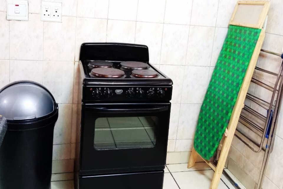 Shared fridge, microwave, electric kettle