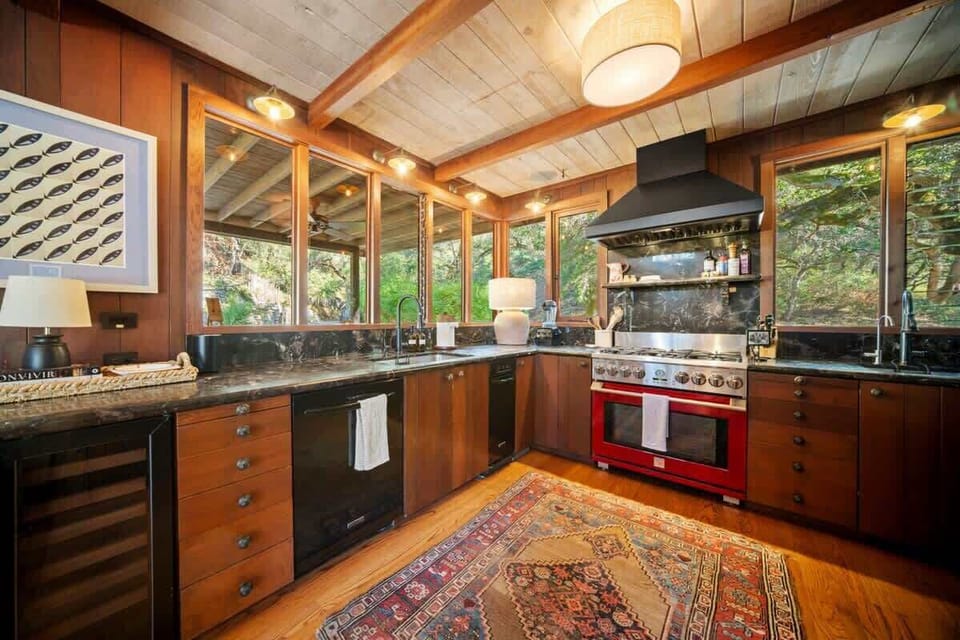 A gourmet kitchen