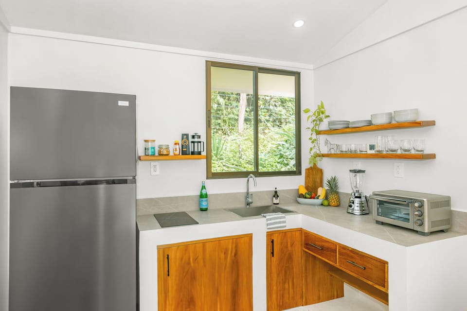 Superior Bungalow, 2 Bedrooms, Kitchen, Pool View | Private kitchen | Full-size fridge, oven, stovetop, highchair