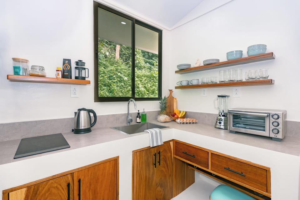 Superior Bungalow, 2 Bedrooms, Kitchen, Pool View | Private kitchen | Full-size fridge, oven, stovetop, highchair