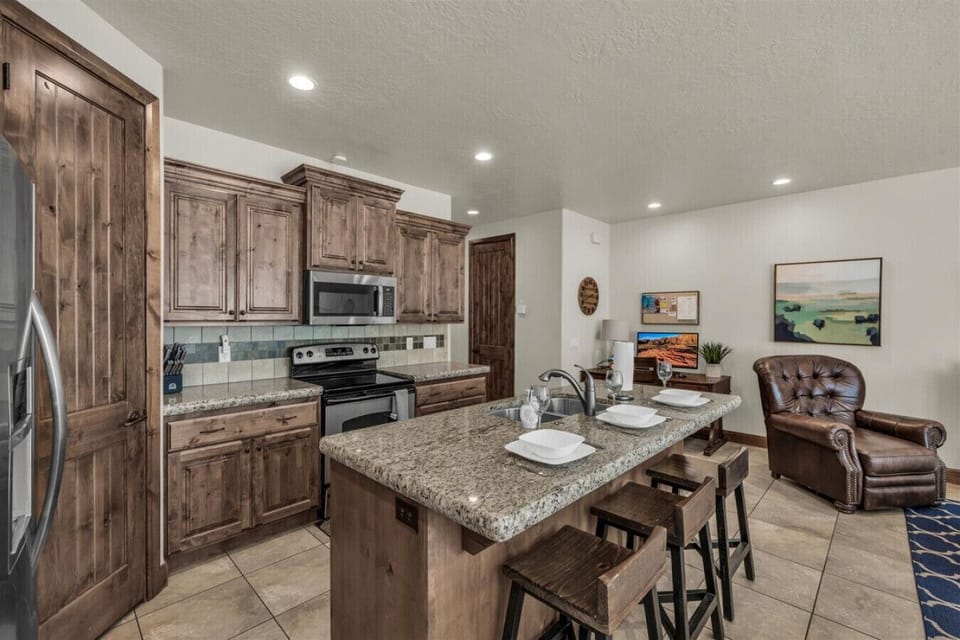Great Room with Kitchen, Living and Dining