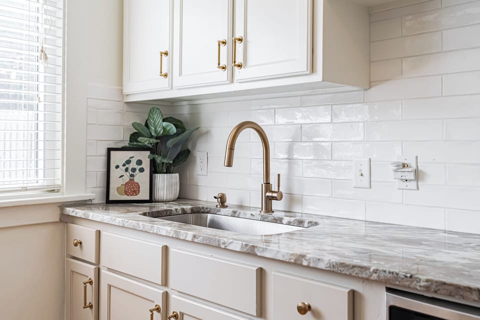 Cook with ease in our updated, fully stocked kitchen with all essentials.