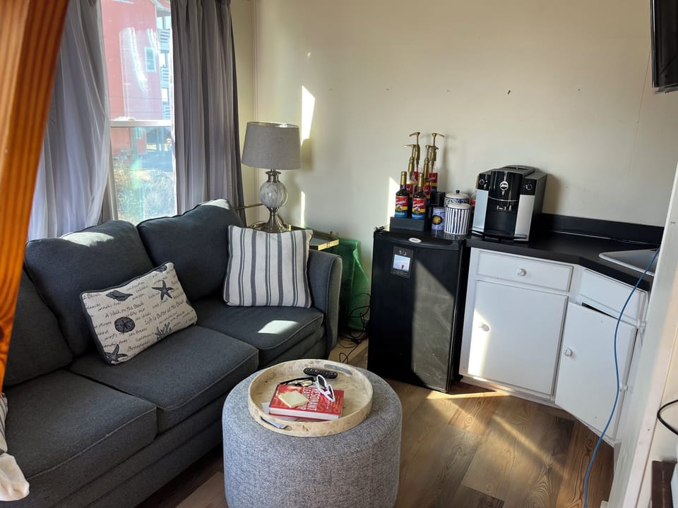 Guest house kitchenette and pull out sofa