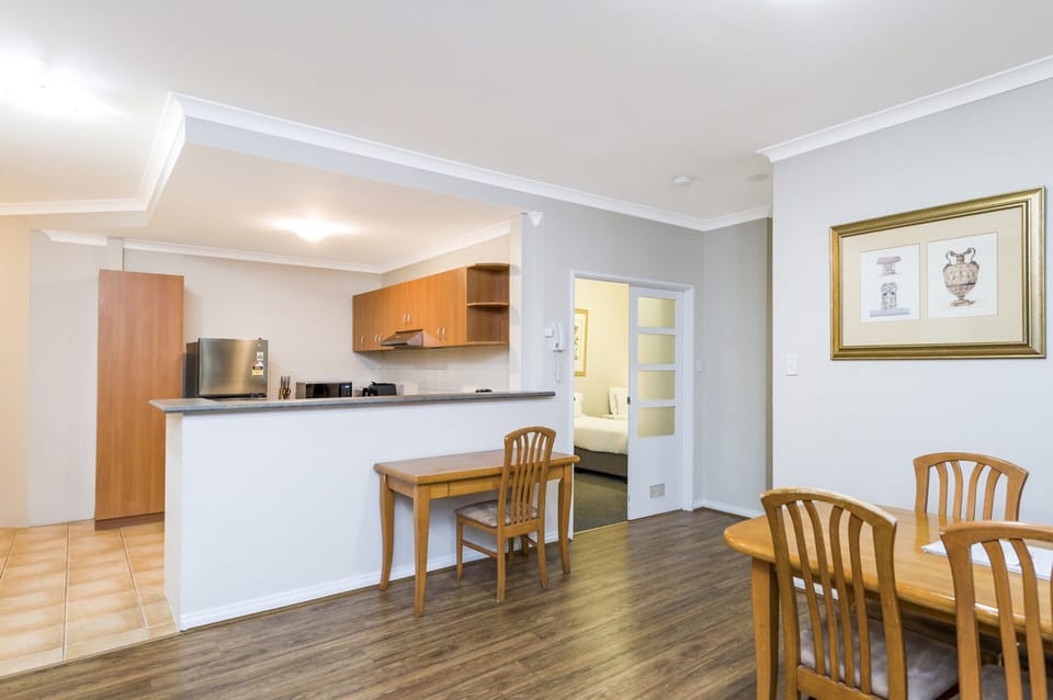 Apartment | Private kitchen | Fridge, microwave, oven, stovetop