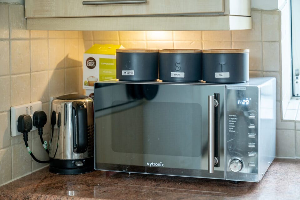 Microwave and Kettle