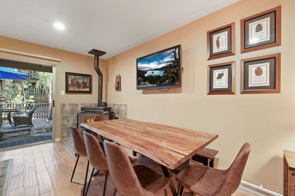 Every chair has a story—sit together, pass the dishes, and let the rhythm of Tahoe spark conversation and connection.