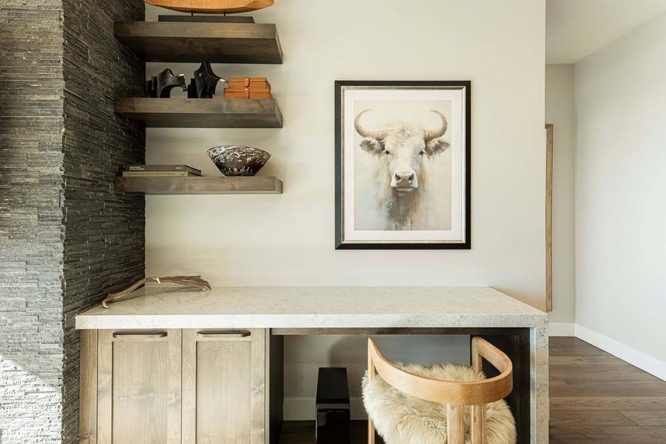 Desk nook for remote work
