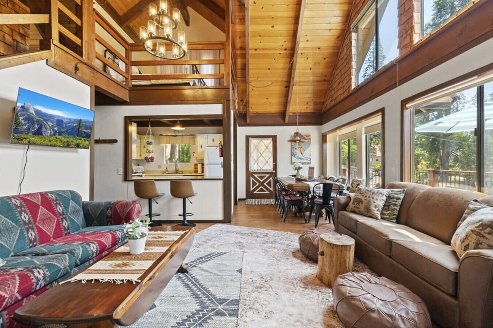 Sunlight fills the main floor and loft, with automatic blinds ready for when you want to sleep in