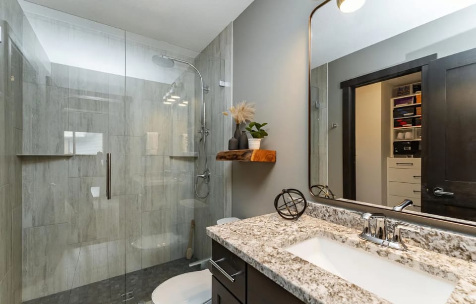 Bathroom in King master bedroom 