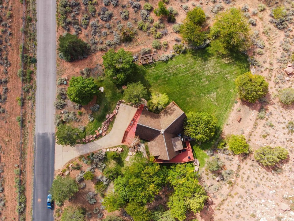 Located on a large lot, with lots of room to explore, easy access to Hwy 89 and hiking trails.