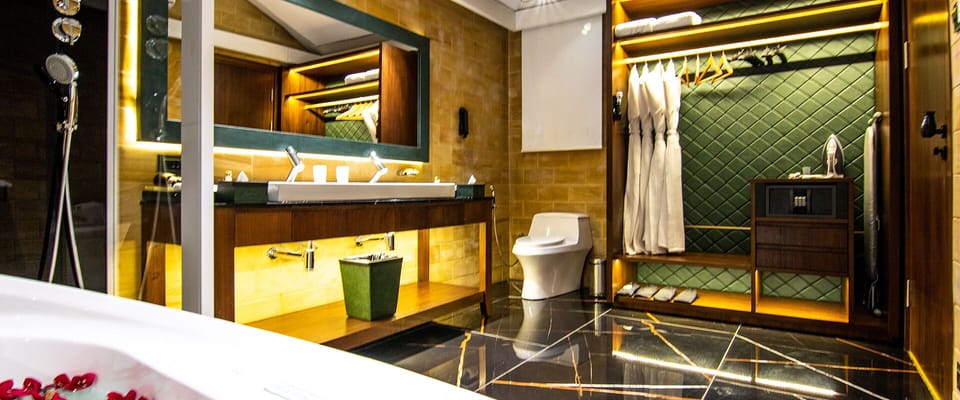 Glamping Tent | Bathroom | Bathrobes