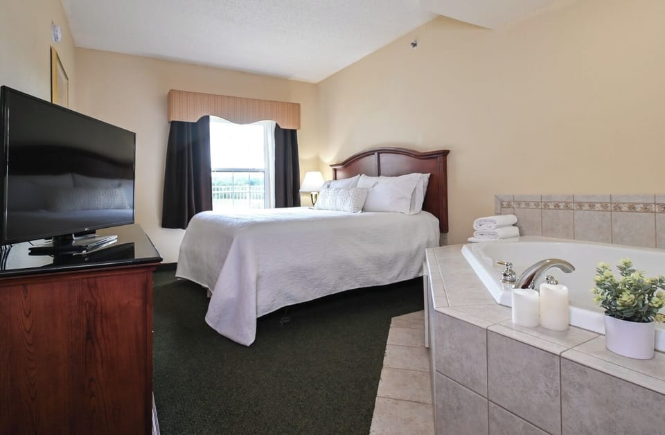 Indulge in an in-room jetted tub after a long day.