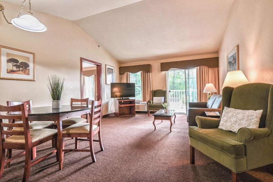 Gather for cozy evenings in the spacious living area.