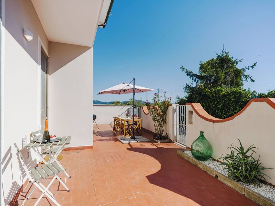 Home, Apartment, Balcony, Estate, Shade, Houseplant, Wood Stain, Flowerpot, Chair, Hacienda