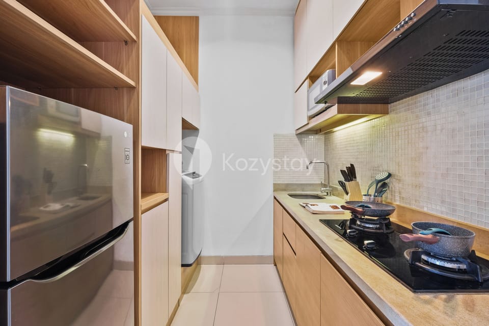 Apartment, 1 Bedroom, Sea View | Private kitchen | Full-size fridge, microwave, stovetop, rice cooker