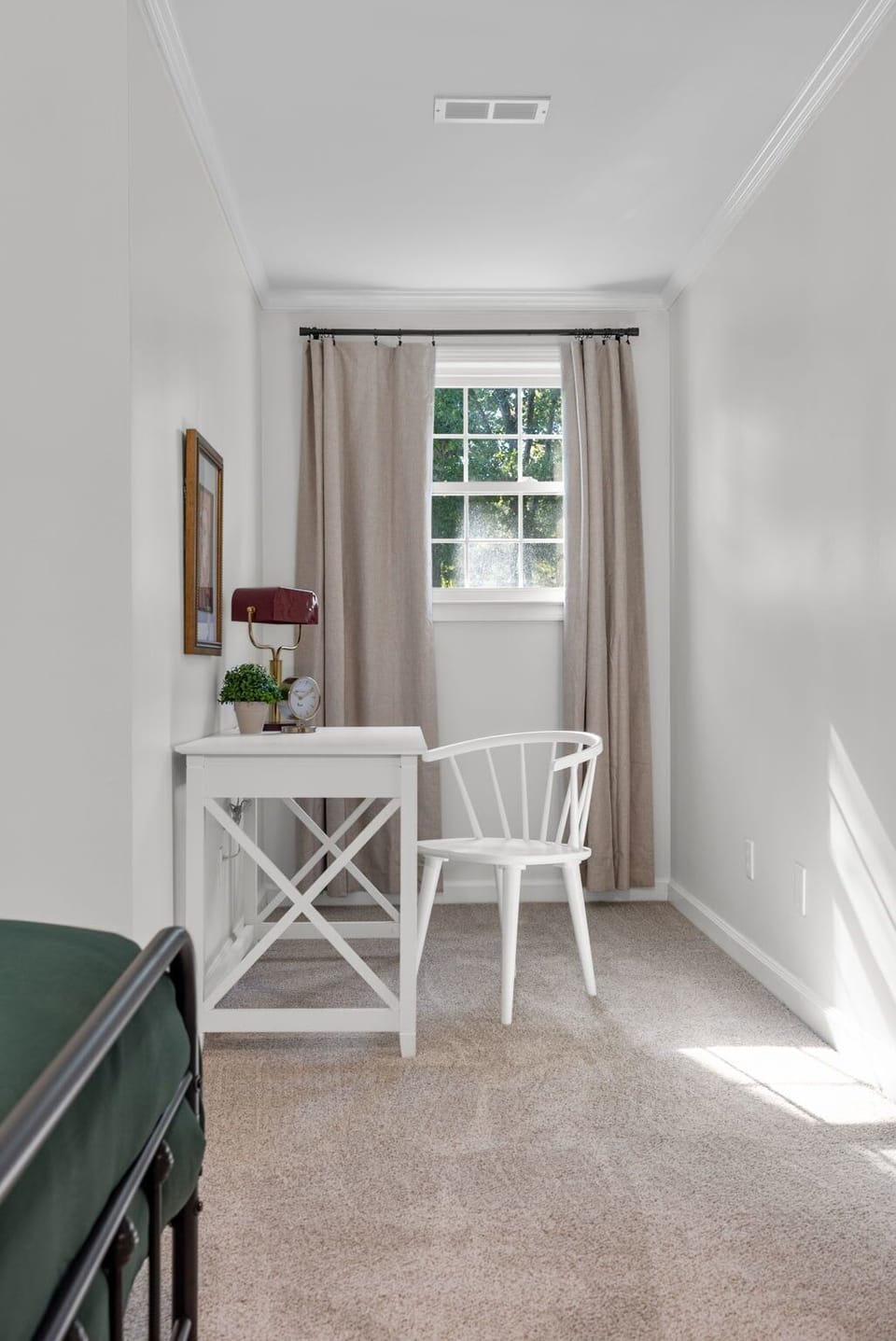 Office area for guests who work from home, this is located off of bedroom two.