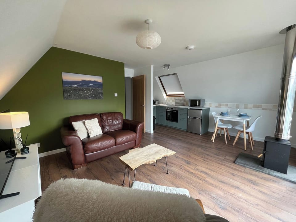 Open plan living space | Quinag - Kylesku Lodges, Kylesku, near Lairg