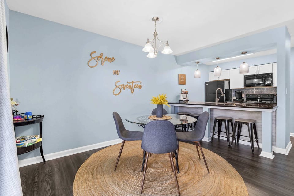 Make mealtime memories together at the dining table, seating 4​