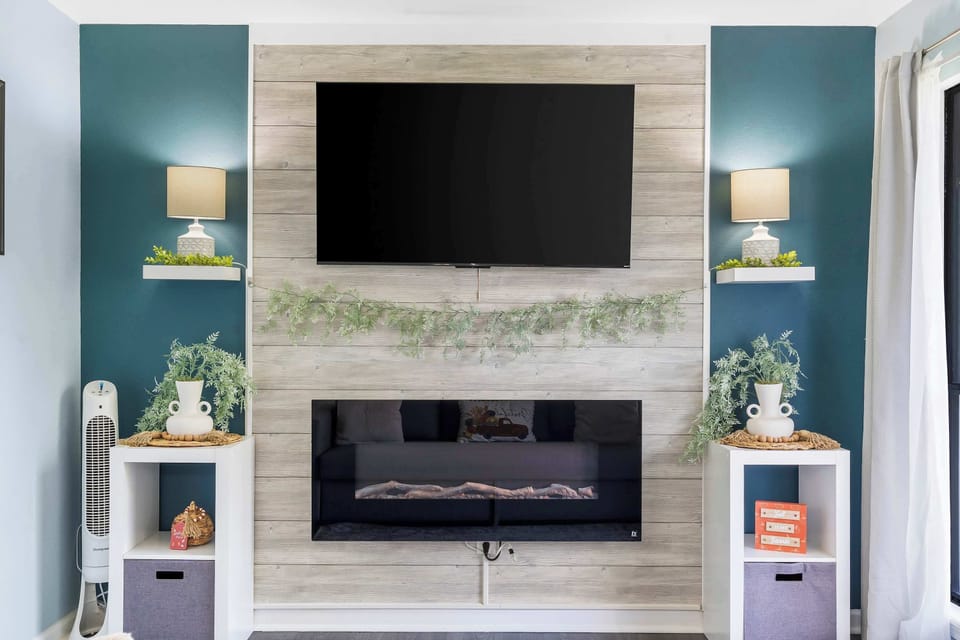 Curl up in the tranquil living room & stream your favorites on the smart TV​