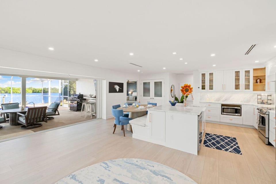 Cook, gather, and laugh in this beautiful open kitchen