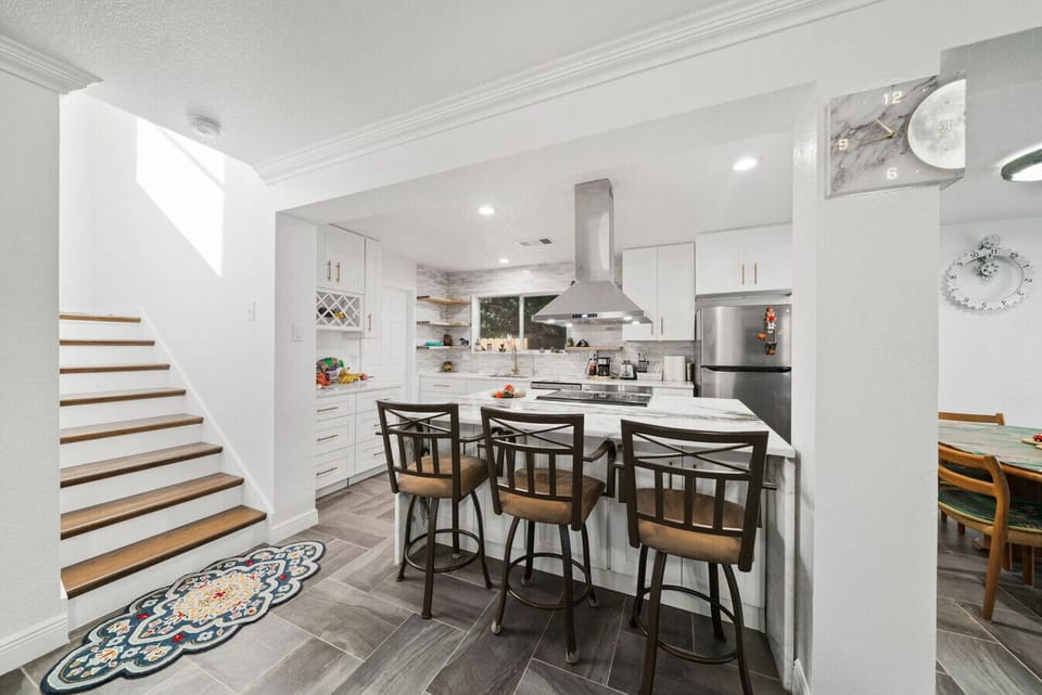 Bright and welcoming dining area for family dinners and game nights