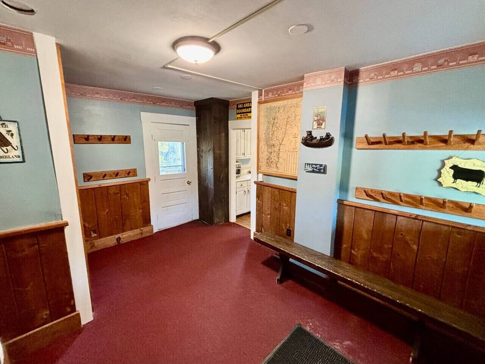 Oversized mud room to store all your winter or summer gear!