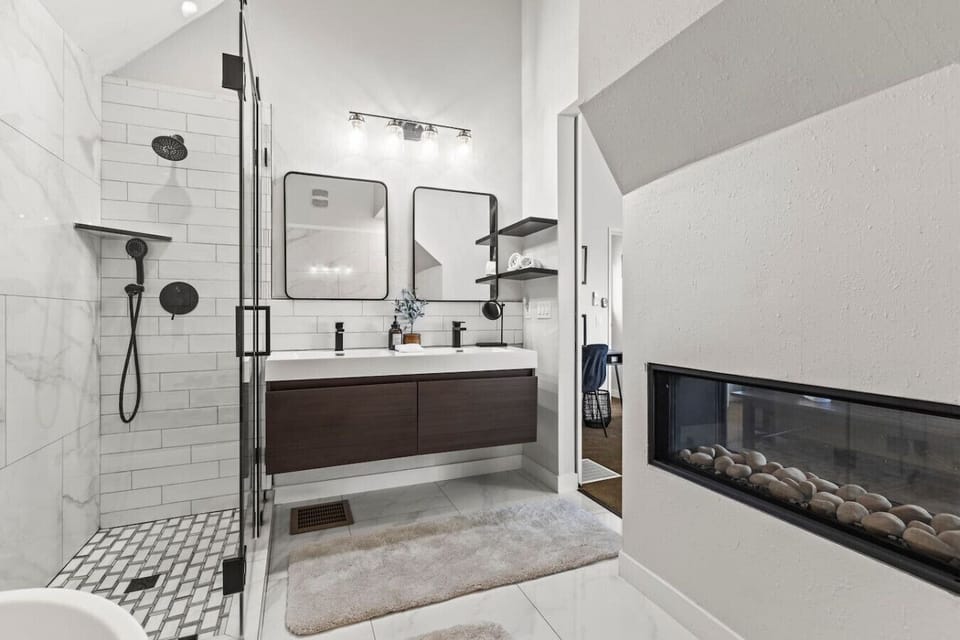 Sleep, soak, and unwind in this upper-level king suite with spa-inspired amenities