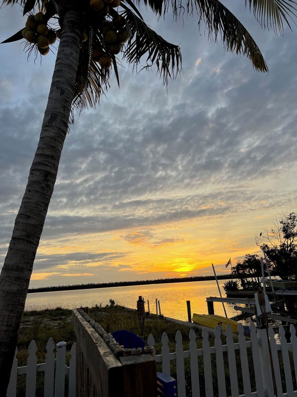 Sunset from sitting area