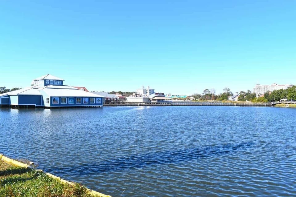 Scenic waters and waterfront dining await at Barefoot Landing, a must visit spot in Myrtle Beach.