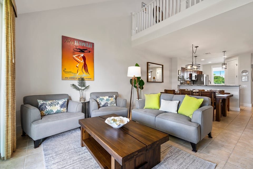 Condo, Multiple Beds, Lanai, Golf View (Fairway Villas Waikoloa J34) | Living area