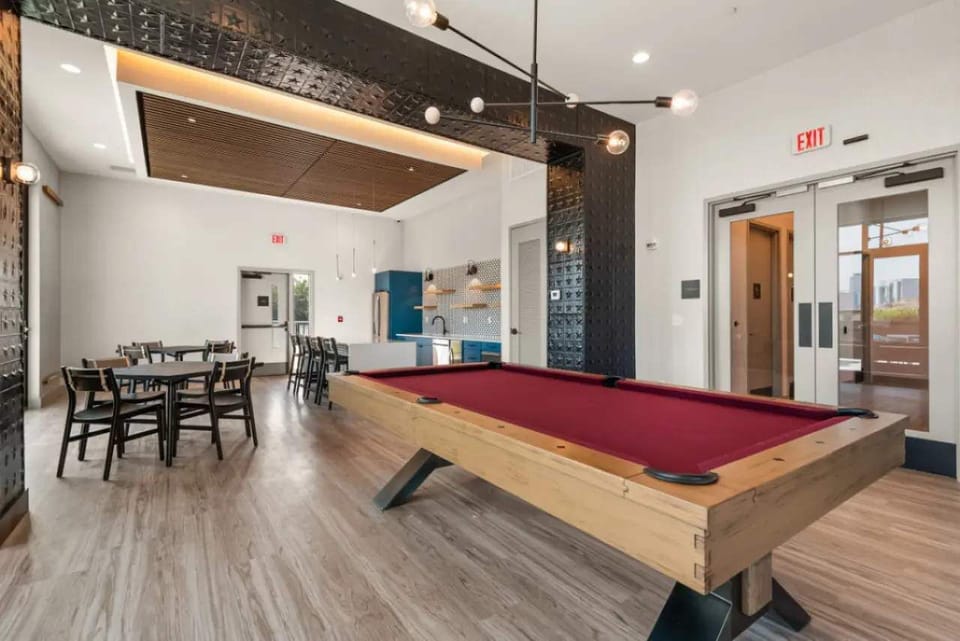Catch a game in the community clubhouse.