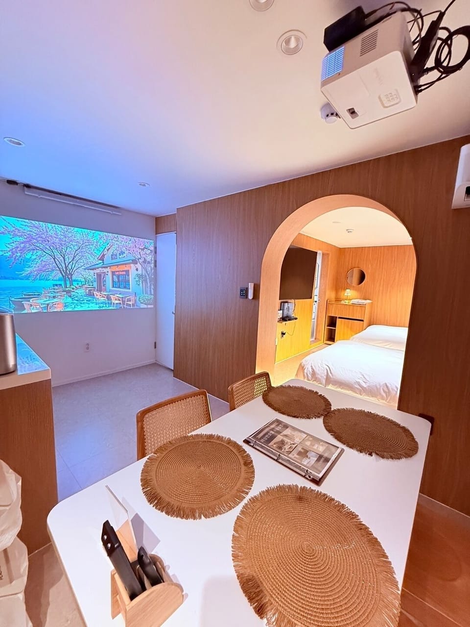 Twin Room, 2 Double Beds, Non Smoking, Kitchen | Premium bedding, memory foam beds, desk, laptop workspace