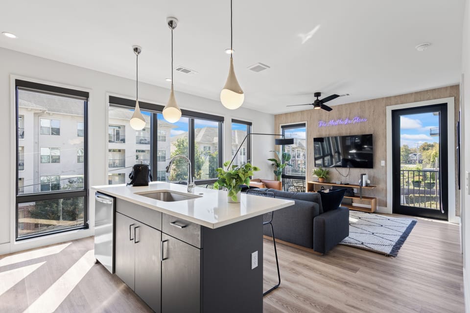 Open-concept living area offering seamless transitions.