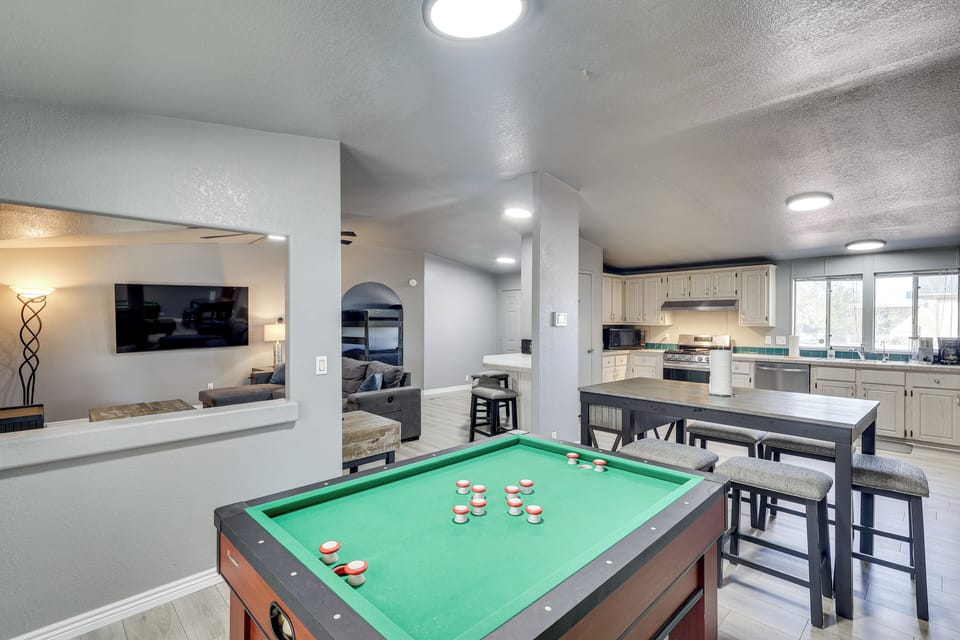 Pool Table | Dining Area | Full Kitchen