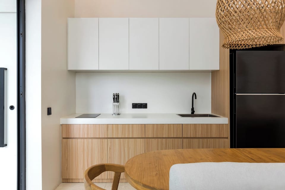 Villa, 1 King Bed with Sofa bed, Private Pool, Pool View | Private kitchen | Fridge, stovetop, electric kettle, toaster