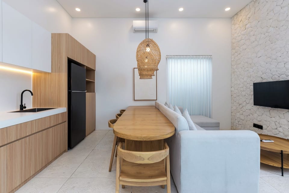 Villa, 1 King Bed with Sofa bed, Private Pool, Pool View | Living room | 29-inch Smart TV with cable channels