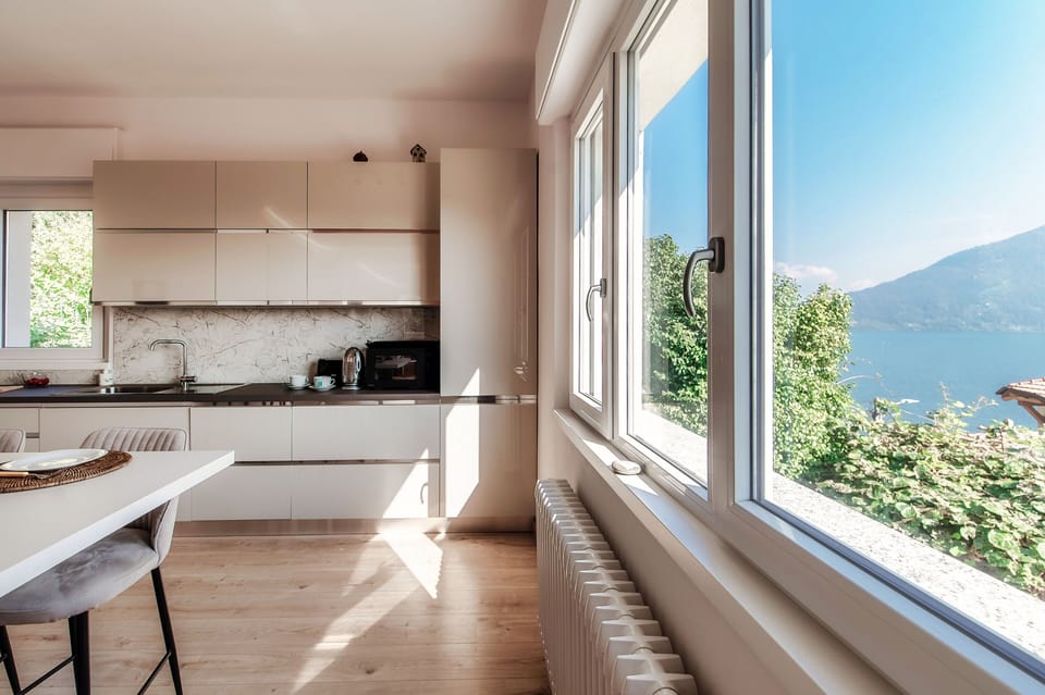 Villa, Lake View | Private kitchen | Full-size fridge, microwave, oven, stovetop