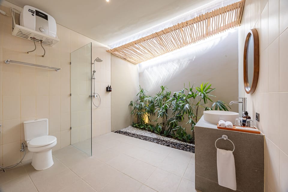 Deluxe Room | Bathroom | Towels, soap, shampoo, toilet paper