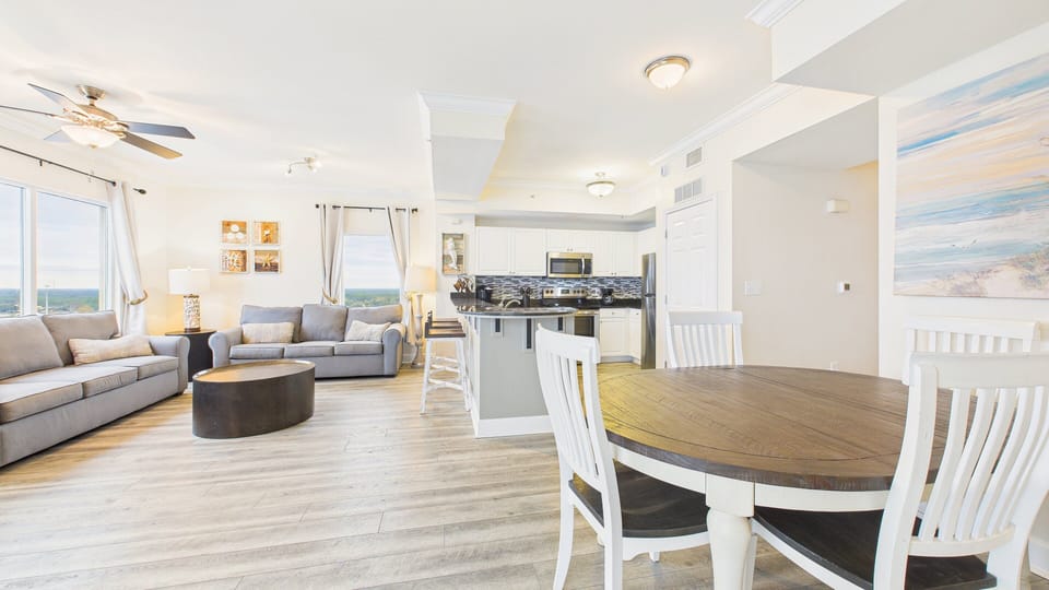 Dining table with seating for 4