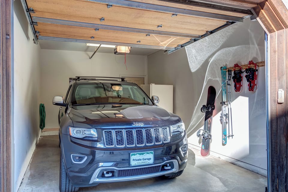 Your own private heated garage so no scraping icy windows