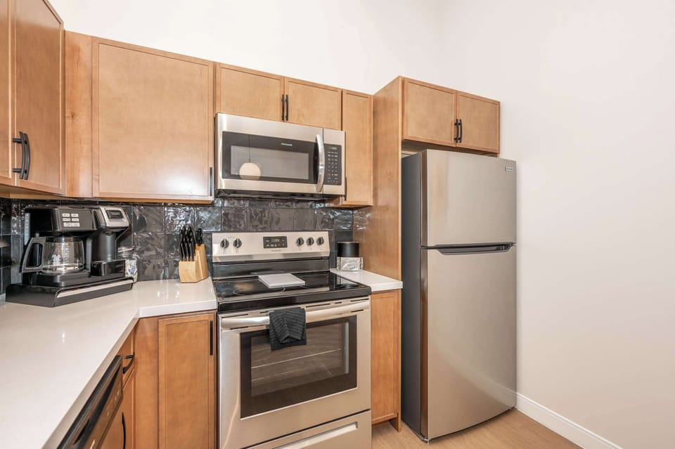 The inviting kitchen offers ample space & all the comforts of home​