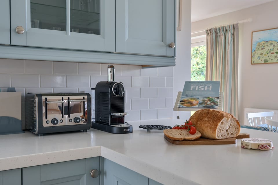 kitchen with Nespresso coffee maker