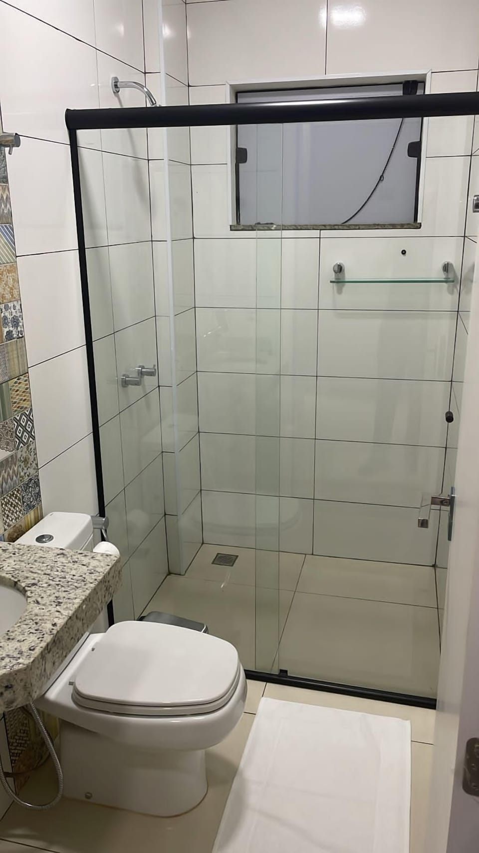 Standard Double Room, Air conditioning, City View | Bathroom | Shower, towels, soap, shampoo
