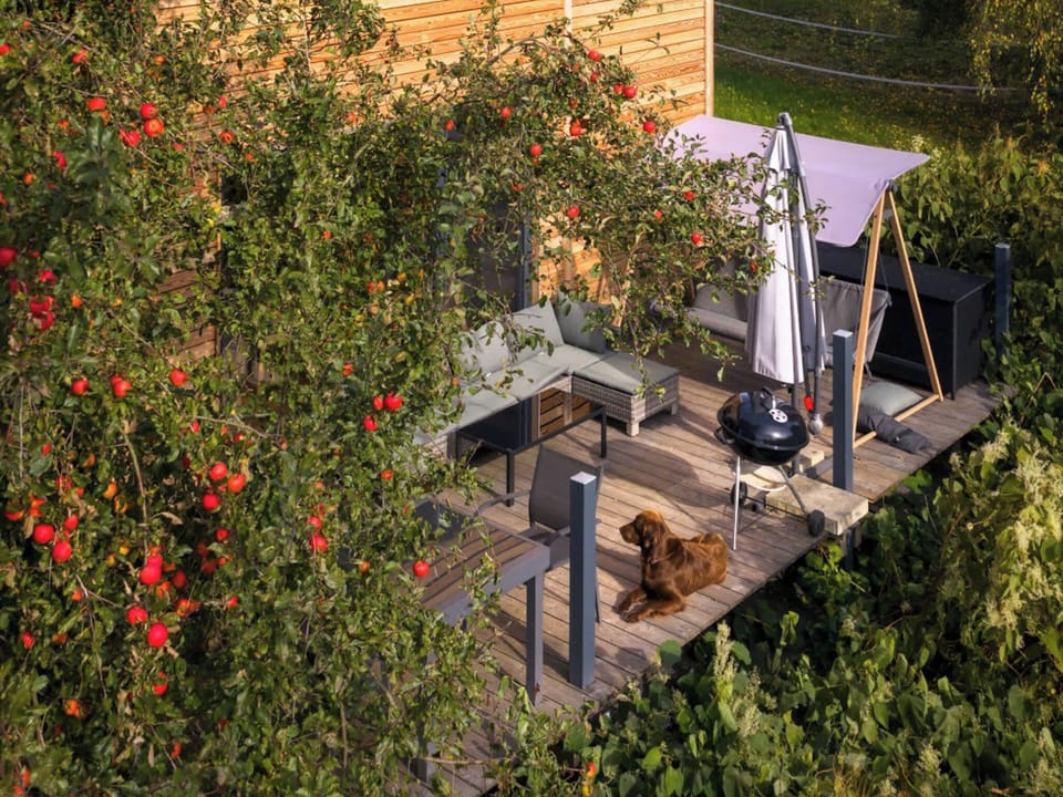 Großzügige Terrasse am Tiny House