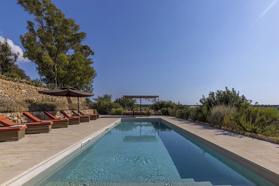 The refreshing waters of the beautiful pool.