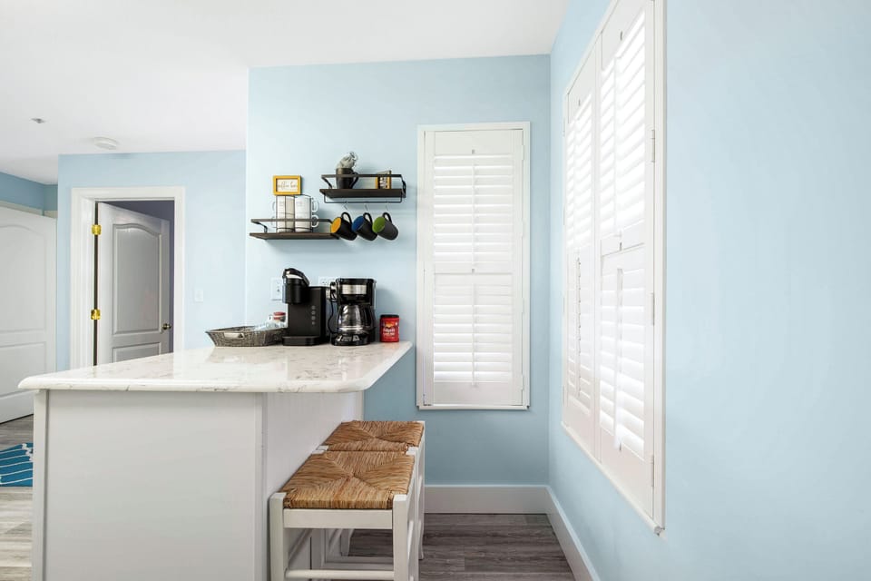 Condo, Multiple Beds, Balcony (A Wave From It All) | Private kitchen