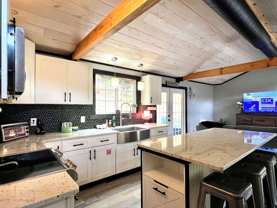 Fully stocked kitchen