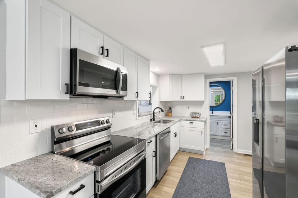 Fully stocked kitchen